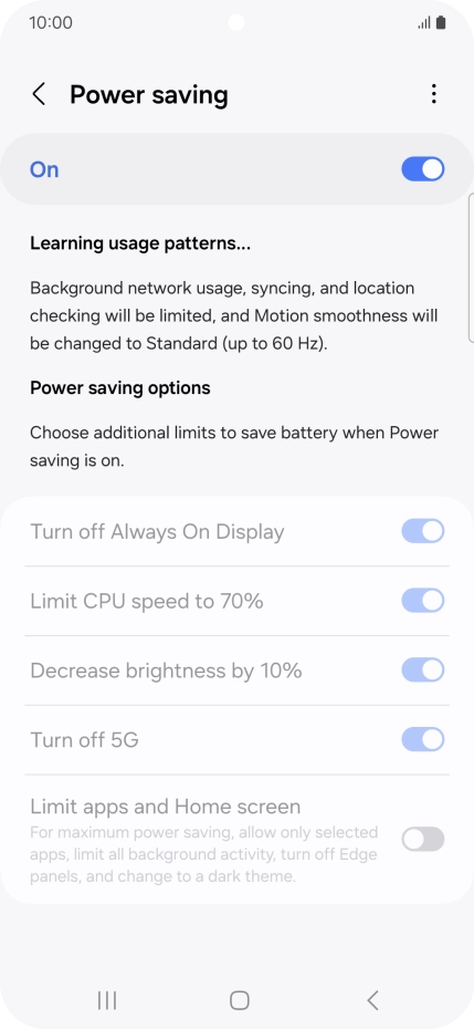 Press the Home key to return to the home screen.