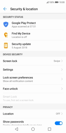 Press Screen lock.