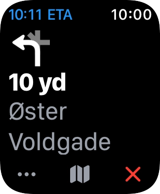 Follow the instructions on the screen to go to the required destination.