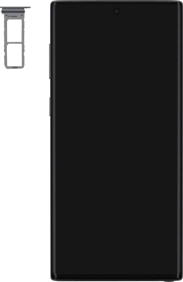 Turn your SIM so the angled corner of the SIM matches the angled corner of the SIM holder and place your SIM in the SIM holder.