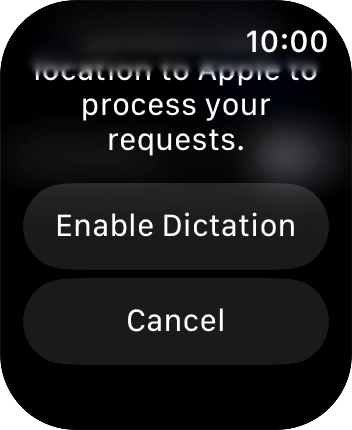 Press Enable Dictation.