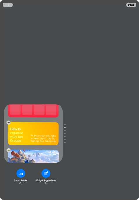 Press Smart Rotate to turn the function on or off.