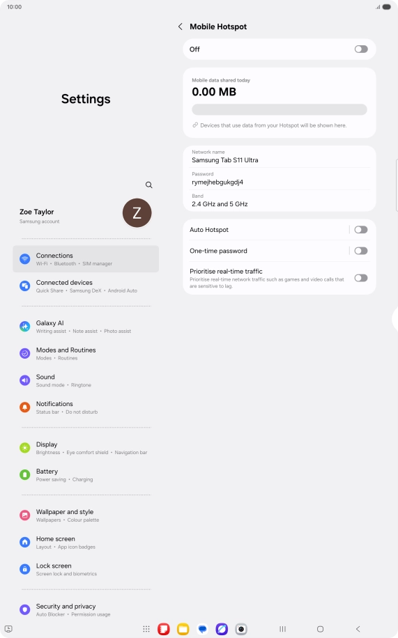 Press the field below 
