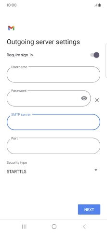 Press the field below 