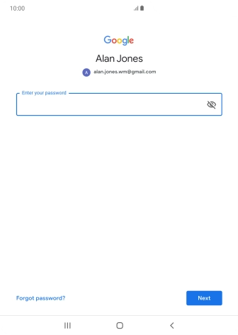 Press the field below 