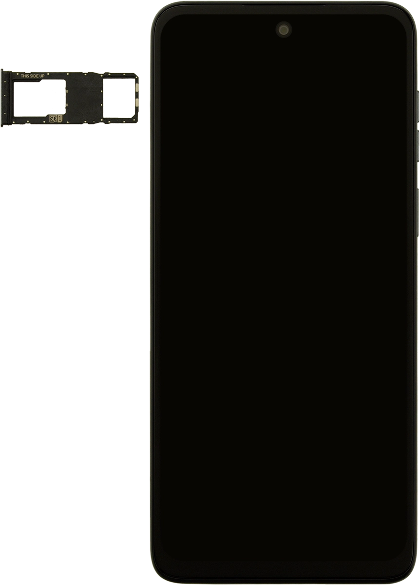 Turn your SIM as illustrated next to the SIM holder and place it in the SIM holder.