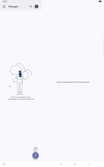 Press the profile icon.