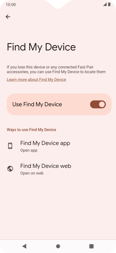 Press the Home key to return to the home screen.