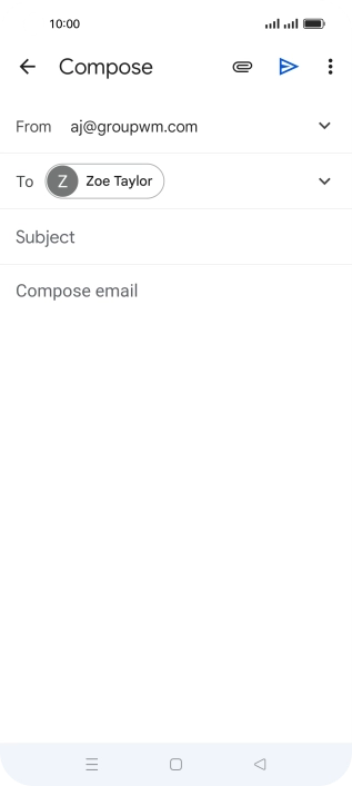 Press Subject and key in the required subject.
