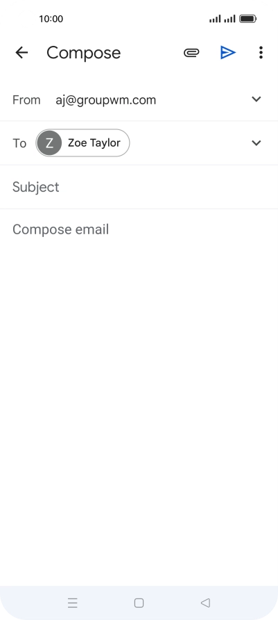 Press Subject and key in the required subject.