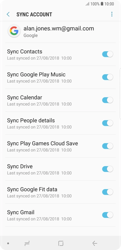 Press the Home key to return to the home screen.