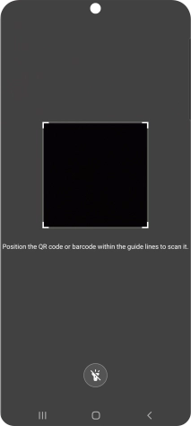 Place the QR code you've received inside the phone camera frame to scan the code.