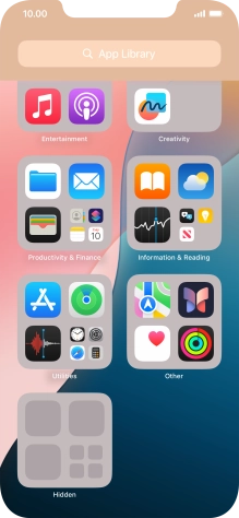 The app is now placed in the Hidden folder in the App Library.
