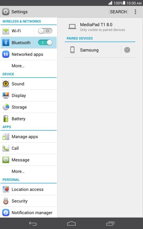Press the Home key to return to the home screen.