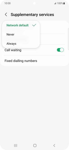 Press Always to turn on caller identification.