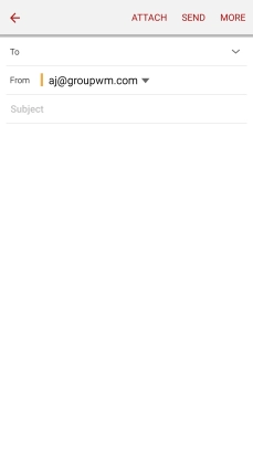 Press To and key in the first letters of the recipient's name. Press To and key in the first letters of the recipient's name.