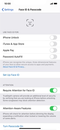 Press Set Up Face ID.