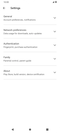Press Network preferences.