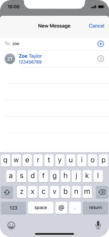 Press the required contact.
