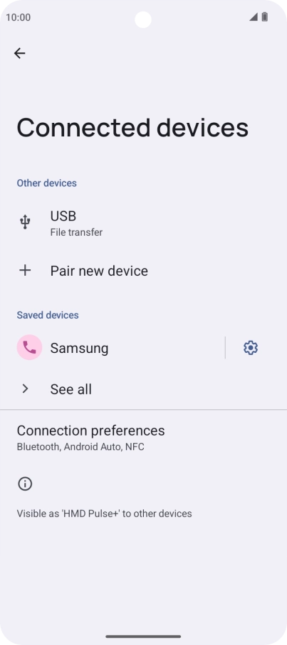 Slide your finger upwards starting from the bottom of the screen to return to the home screen.