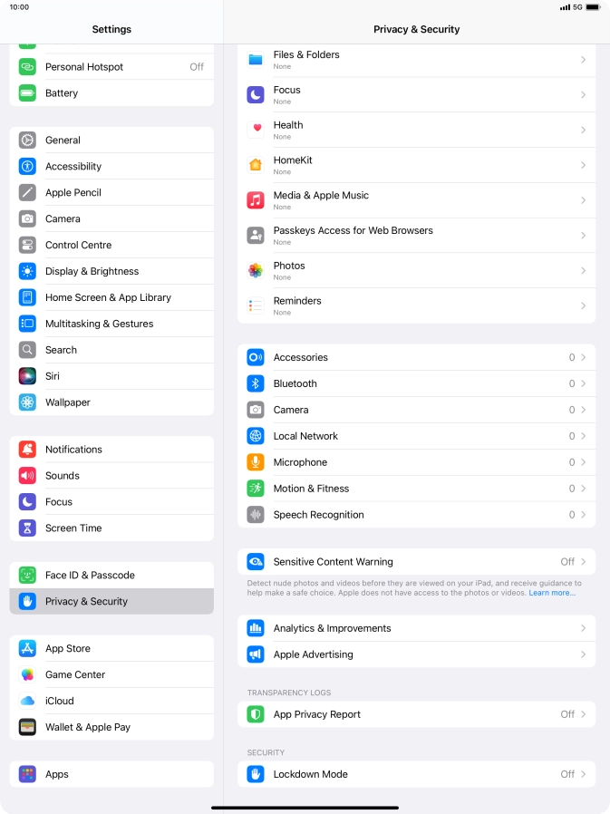 Press App Privacy Report. Press App Privacy Report.