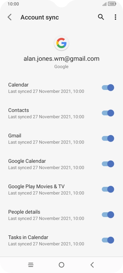 Press the Home key to return to the home screen.
