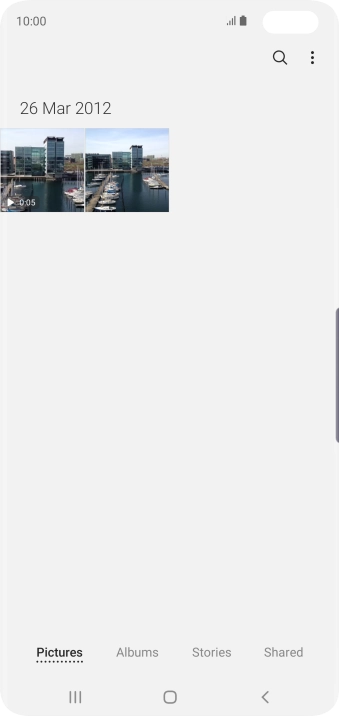 Press Albums and go to the required folder. Press Albums and go to the required folder.