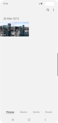 Press Albums and go to the required folder. Press Albums and go to the required folder.