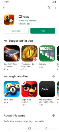 Press the Home key to return to the home screen.