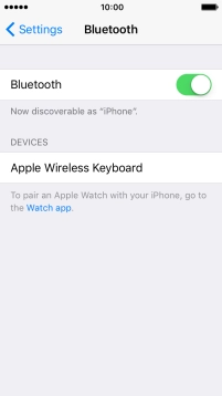 Press the required Bluetooth device and follow the instructions on the screen to pair the device with your phone.