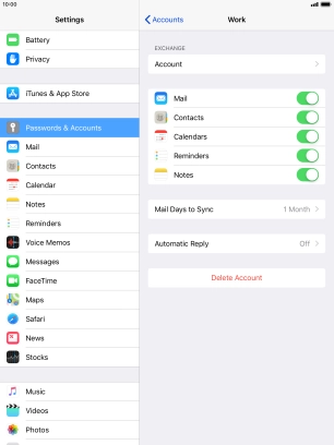 Press the Home key to return to the home screen.