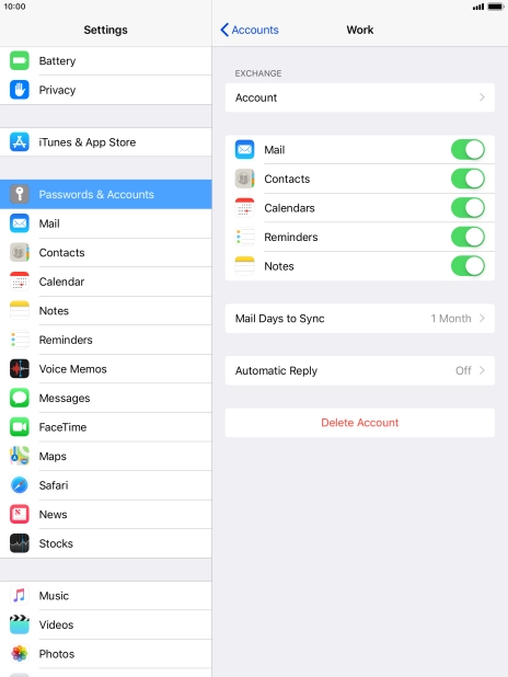 Press the Home key to return to the home screen.