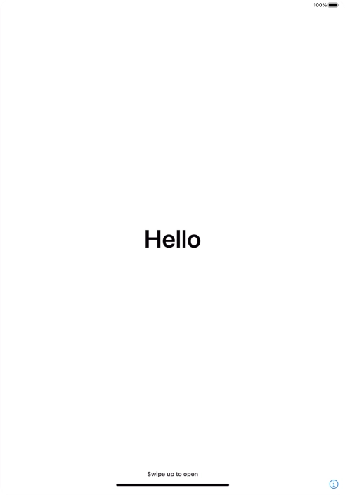 Slide your finger upwards starting from the bottom of the screen.