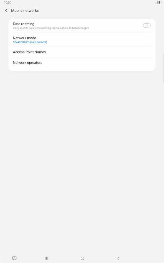 Press Access Point Names.