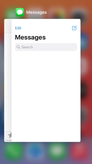 Slide upwards on the required application to end it.