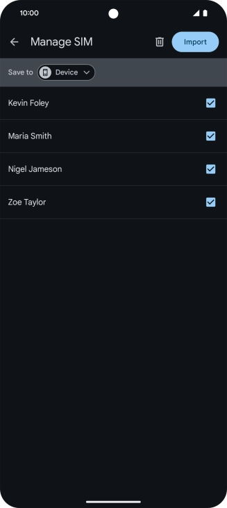 Press the drop down list next to 