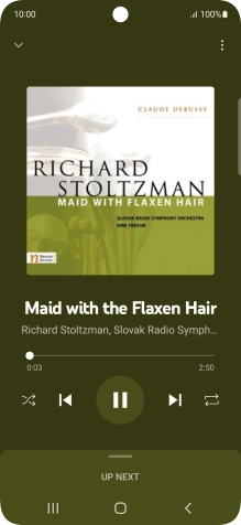 Press arrow right to go to the next audio file.