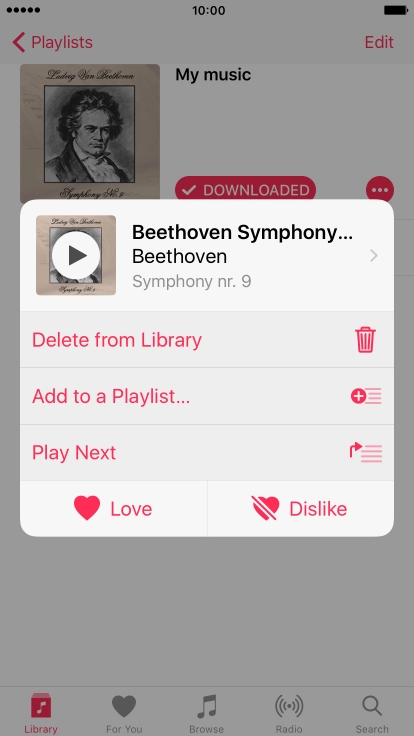 Press the required function and follow the instructions on the screen to use the selected function.
