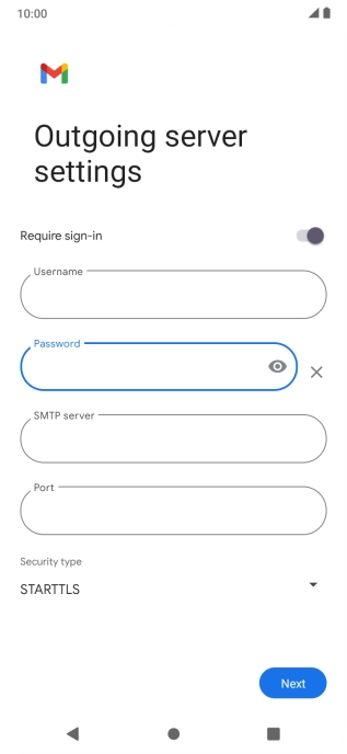 Press the field below 