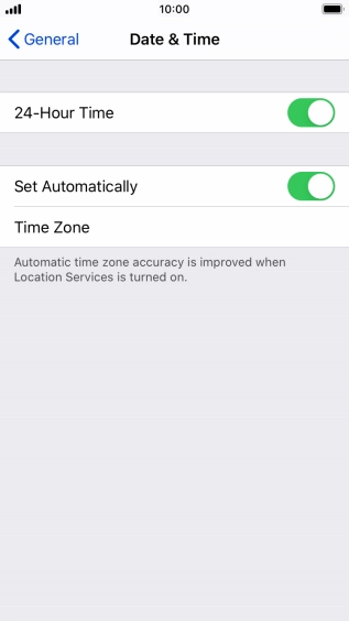 Press the Home key to return to the home screen.