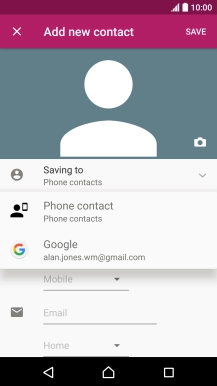 Press Phone contact.