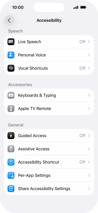 Press the required category below 