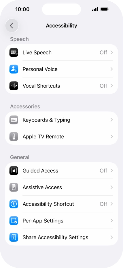 Press the required category below 