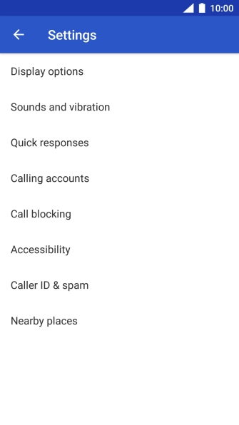 Press Calling accounts.