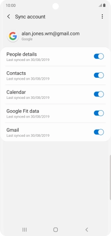 Press the Home key to return to the home screen.