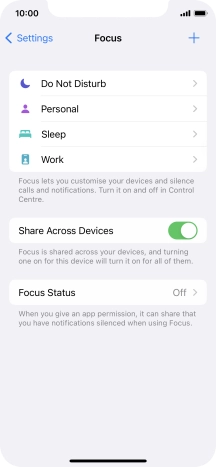 Press Do Not Disturb.