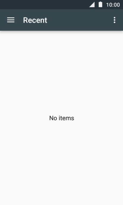 Slide your finger right on the screen.