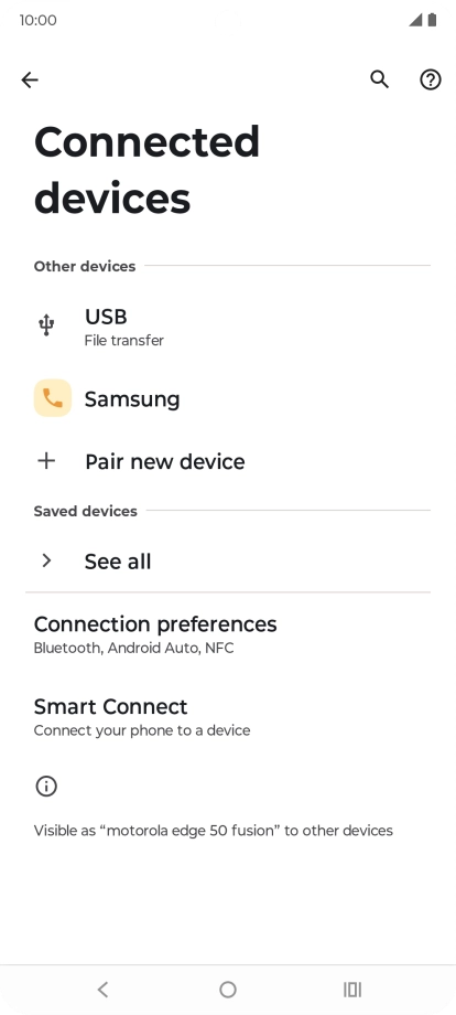 Press the Home key to return to the home screen.