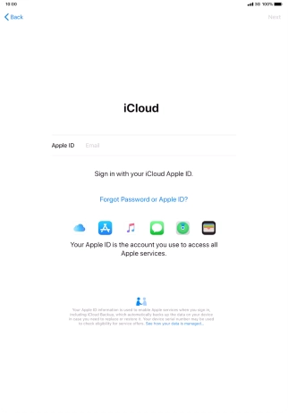 Press the field next to 