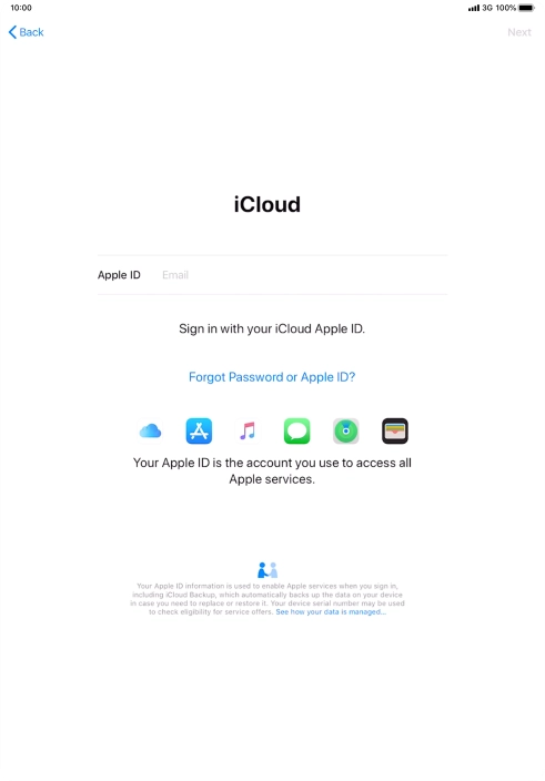 Press the field next to 